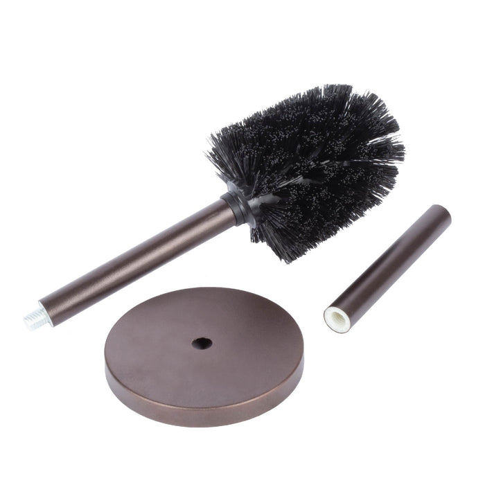 Toilet Brush and Holder, 2-Pack (Bronze Finish) - Sweatfully