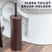 Toilet Brush and Holder (Bronze Finish) - Sweatfully