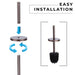 Toilet Brush and Holder (Bronze Finish) - Sweatfully