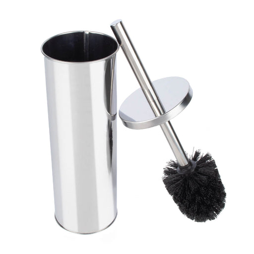 Toilet Brush and Holder (Chrome Finish) - Sweatfully