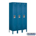 Salsbury 12" Wide Single Tier Standard Metal Locker - 3 Wide - 5 Feet High - 15 Inches Deep - Blue - Assembled - Sweatfully