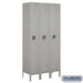 Salsbury 12" Wide Single Tier Standard Metal Locker - 3 Wide - 6 Feet High - 15 Inches Deep - Gray - Assembled - Sweatfully