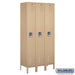 Salsbury 12" Wide Single Tier Standard Metal Locker - 3 Wide - 6 Feet High - 15 Inches Deep - Tan - Unassembled - Sweatfully