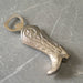 Nickel Etched Cowboy Boot Bottle Opener - Sweatfully