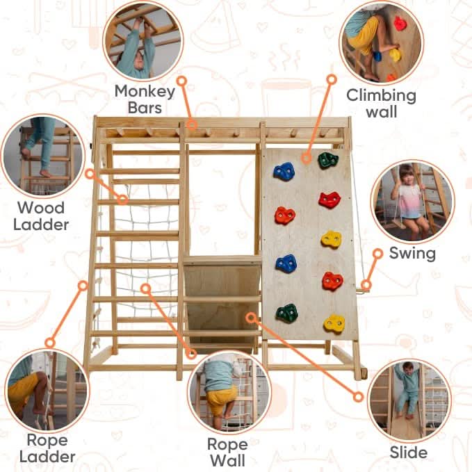 Magnolia - Real Wood 7-in-1 Playset - Sweatfully
