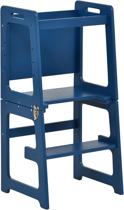 Date - 4 in 1 Kitchen Tower, Desk, Step Stool and Chalkboard - Sweatfully