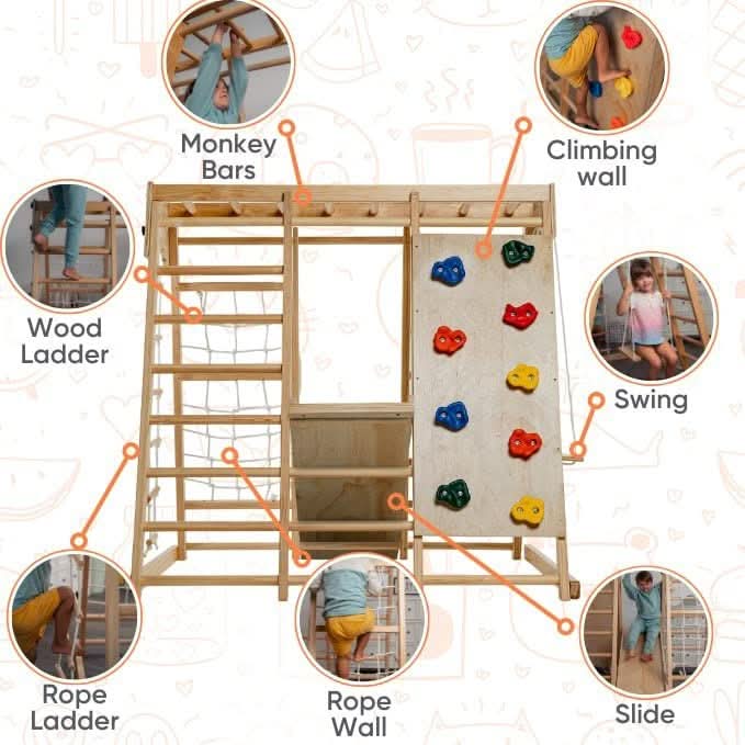 Magnolia - Real Wood 7-in-1 Playset - Sweatfully
