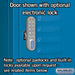 Salsbury 12" Wide Four Tier Standard Metal Locker - 3 Wide - 6 Feet High - 18 Inches Deep - Blue - Assembled - Sweatfully