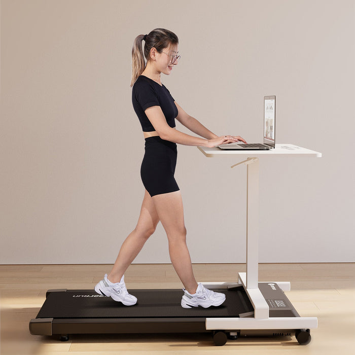 DeerRun Q1 Urban Mini Under-Desk Treadmill with Remote Control - Sweatfully