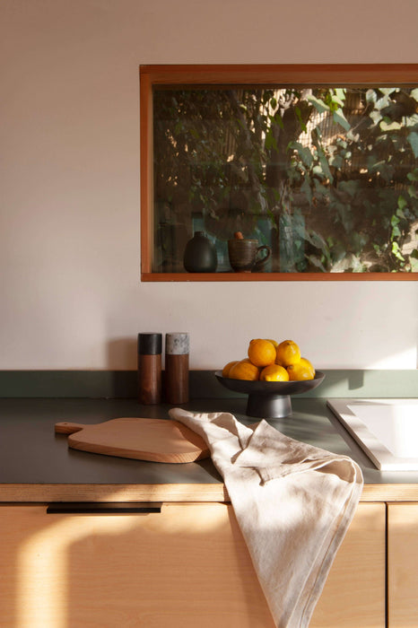 Matte Black Ceramic Footed Bowl - Sweatfully