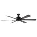 65" Bendan Industrial Downrod Mount Ceiling Fan with Lighting and Remote Control - Sweatfully