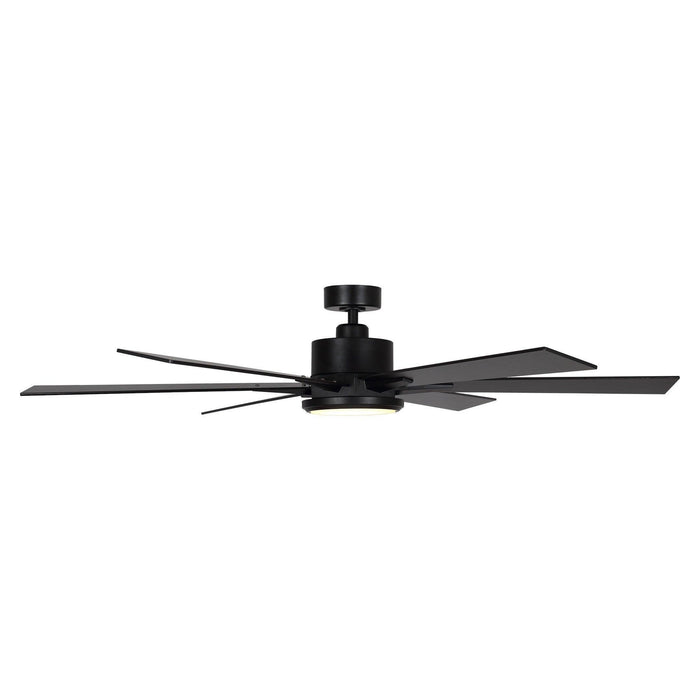 65" Amold Industrial Downrod Mount Ceiling Fan with Lighting and Remote Control - Sweatfully