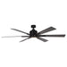 65" Bendan Industrial Downrod Mount Ceiling Fan with Lighting and Remote Control - Sweatfully