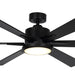 65" Amold Industrial Downrod Mount Ceiling Fan with Lighting and Remote Control - Sweatfully