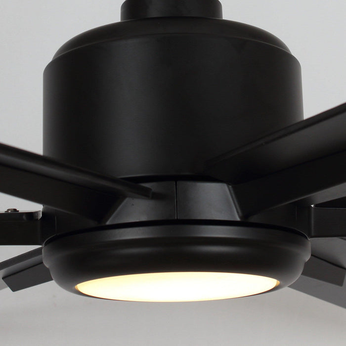 65" Bendan Industrial Downrod Mount Ceiling Fan with Lighting and Remote Control - Sweatfully