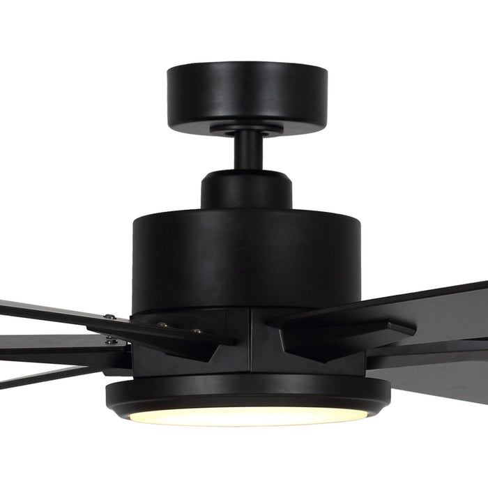 65" Amold Industrial Downrod Mount Ceiling Fan with Lighting and Remote Control - Sweatfully