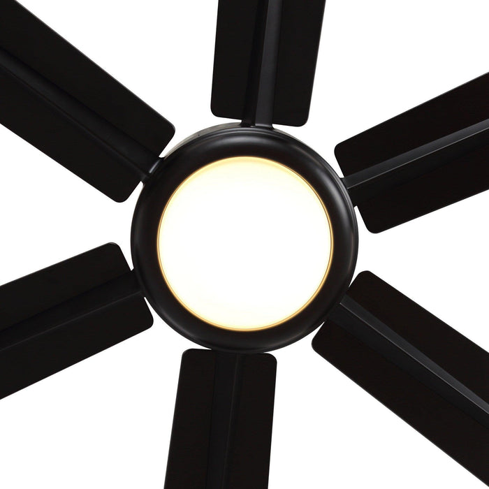 65" Bendan Industrial Downrod Mount Ceiling Fan with Lighting and Remote Control - Sweatfully