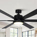 65" Amold Industrial Downrod Mount Ceiling Fan with Lighting and Remote Control - Sweatfully
