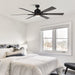 65" Bendan Industrial Downrod Mount Ceiling Fan with Lighting and Remote Control - Sweatfully
