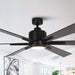 65" Bendan Industrial Downrod Mount Ceiling Fan with Lighting and Remote Control - Sweatfully