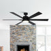 65" Amold Industrial Downrod Mount Ceiling Fan with Lighting and Remote Control - Sweatfully