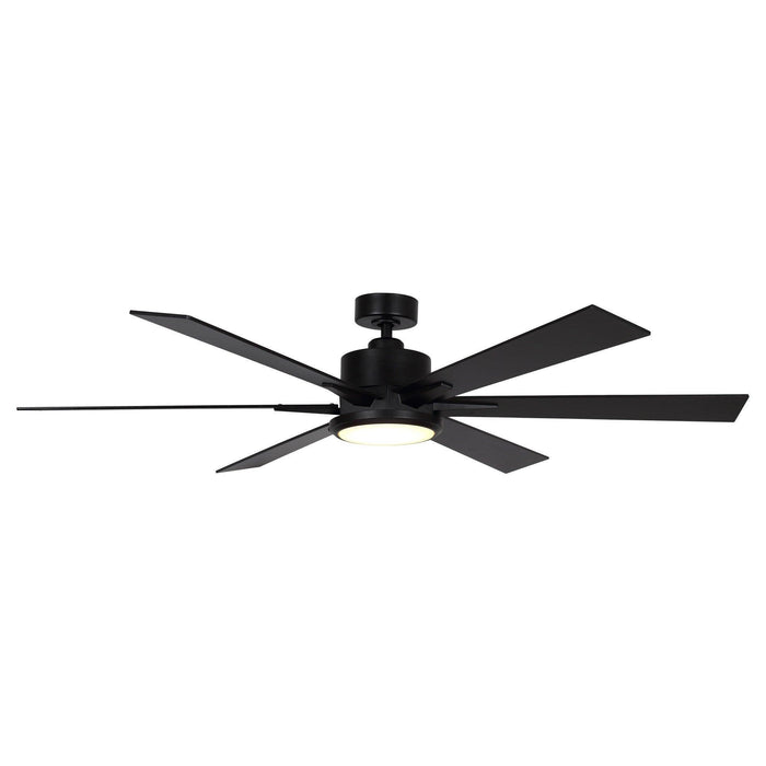 65" Amold Industrial Downrod Mount Ceiling Fan with Lighting and Remote Control - Sweatfully