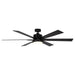 65" Amold Industrial Downrod Mount Ceiling Fan with Lighting and Remote Control - Sweatfully