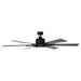 65" Bendan Industrial Downrod Mount Ceiling Fan with Lighting and Remote Control - Sweatfully
