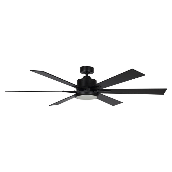 65" Amold Industrial Downrod Mount Ceiling Fan with Lighting and Remote Control - Sweatfully