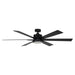 65" Amold Industrial Downrod Mount Ceiling Fan with Lighting and Remote Control - Sweatfully
