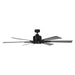 65" Bendan Industrial Downrod Mount Ceiling Fan with Lighting and Remote Control - Sweatfully