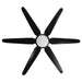 65" Industrial DC Motor Downrod Mount Ceiling Fan with Lighting and Remote Control - Sweatfully