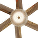 65" Modern Brushed Nickel DC Motor Downrod Mount Reversible Ceiling Fan with Lighting and Remote Control - Sweatfully