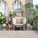 Outdoor Swivel Chair with Cushions, Rattan Egg Patio Chair with Rocking Function for Balcony, Poolside and Garden - Sweatfully