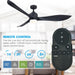 66" Misael Propeller Industrial DC Motor Ceiling Fan with LED Lighting - Sweatfully