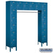 Salsbury 12" Wide Six Tier Box Style Bridge Standard Metal Locker - 16 Box - 18 Inches Deep - Blue - Unassembled - Sweatfully