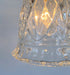 Heavy Pressed Vintage 1950's Antique Diamond PENDANT Light Fixture - Sweatfully