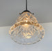 Heavy Pressed Vintage 1950's Antique Diamond PENDANT Light Fixture - Sweatfully
