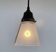 Vintage Frosted SQUARE 1960's PENDANT Light - Sweatfully
