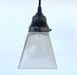 Vintage Frosted SQUARE 1960's PENDANT Light - Sweatfully