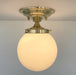 BRASS Modern Ceiling Light Schoolhouse Flush Mount - Sweatfully