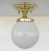 BRASS Modern Ceiling Light Schoolhouse Flush Mount - Sweatfully