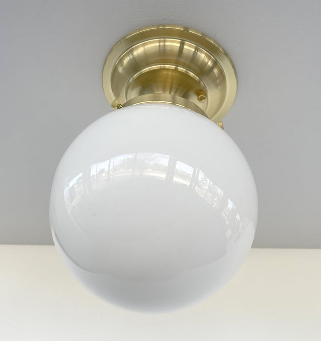 BRASS Modern Ceiling Light Schoolhouse Flush Mount - Sweatfully