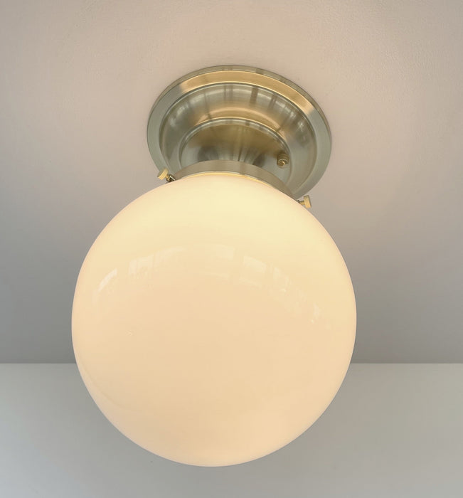 BRASS Modern Ceiling Light Schoolhouse Flush Mount - Sweatfully
