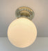 BRASS Modern Ceiling Light Schoolhouse Flush Mount - Sweatfully