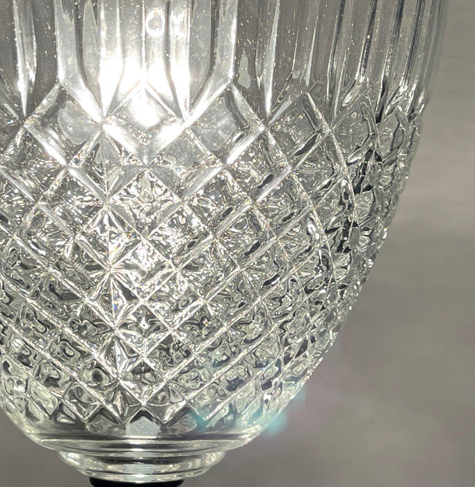LARGE TAPERED DIAMOND 1950s Authentic Mid Century Glass Ceiling Light - Sweatfully