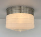 Retro Flush Mount Milk Glass Ceiling Light - Sweatfully