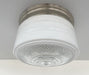 Retro Flush Mount Milk Glass Ceiling Light - Sweatfully