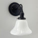Antique 1930's Milk Glass Wall SCONCE Lighting - Sweatfully