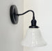 Antique 1930's Milk Glass Wall SCONCE Lighting - Sweatfully